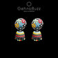 GehnaBuzz Multi-Coloured Dome Jhumki