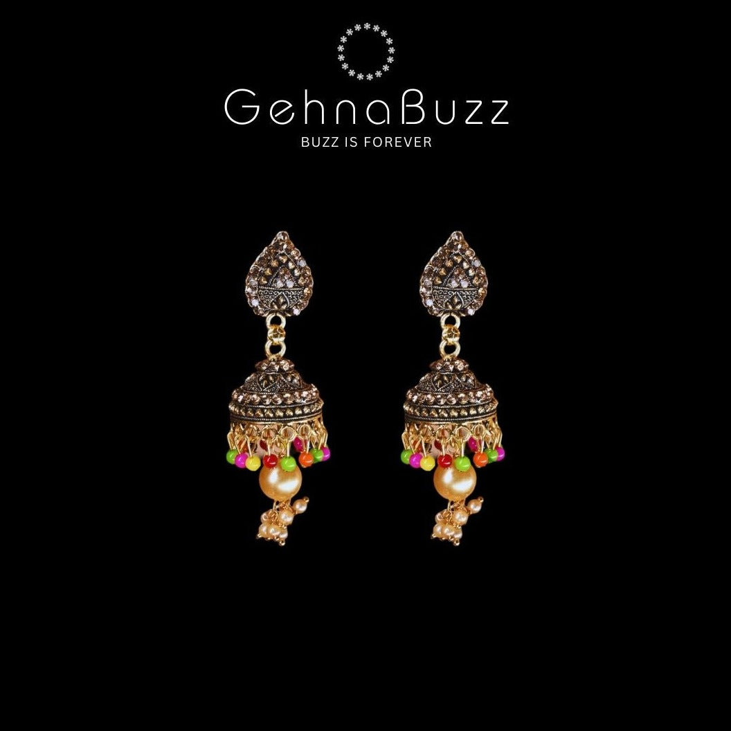 GehnaBuzz  Ethnic Traditional Bareily Ki Jhumki