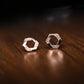 GehnaBuzz 2 Tone Hexagonal Hoop Earring