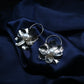 GehnaBuzz Metal Flower Pearl Dangler Earring