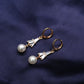 GehnaBuzz Eiffel Tower Pearl Hanging Earrings