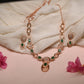 GehnaBuzz Simmering Green Crystal Sitara Necklace