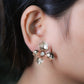 GehnaBuzz 4 Petal RoseGold Dangler Earring