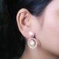 GehnaBuzz Sparkling Studded Circular Earrings