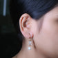 GehnaBuzz Designer Pearl Hanging Earrings