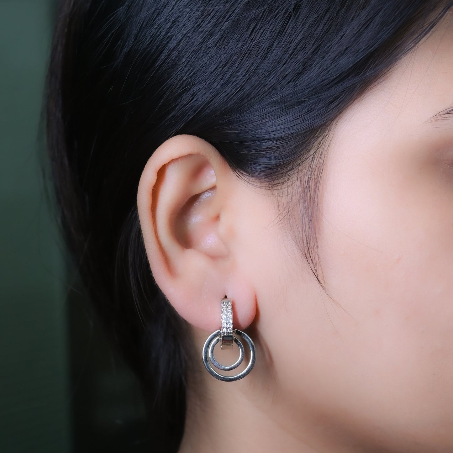 GehnaBuzz Circular Loop in Hoop Earrings