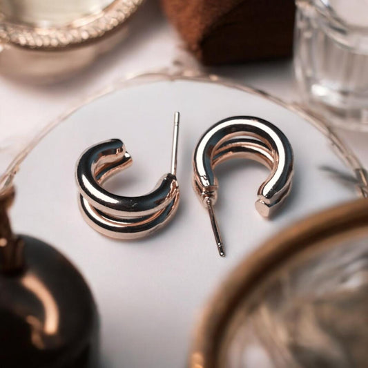 GehnaBuzz Serene Double Hoop Earrings