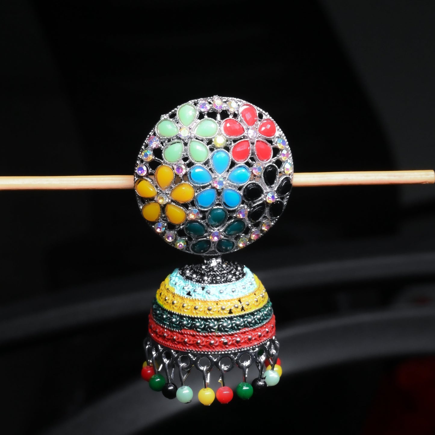 GehnaBuzz Multi-Coloured Dome Jhumki