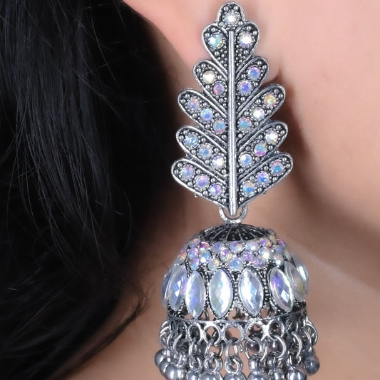 GehnaBuzz Ethnic Snowflake  Traditional Jhumki