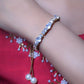 GehnaBuzz Glittering Stone Studded Pearl Bracelet