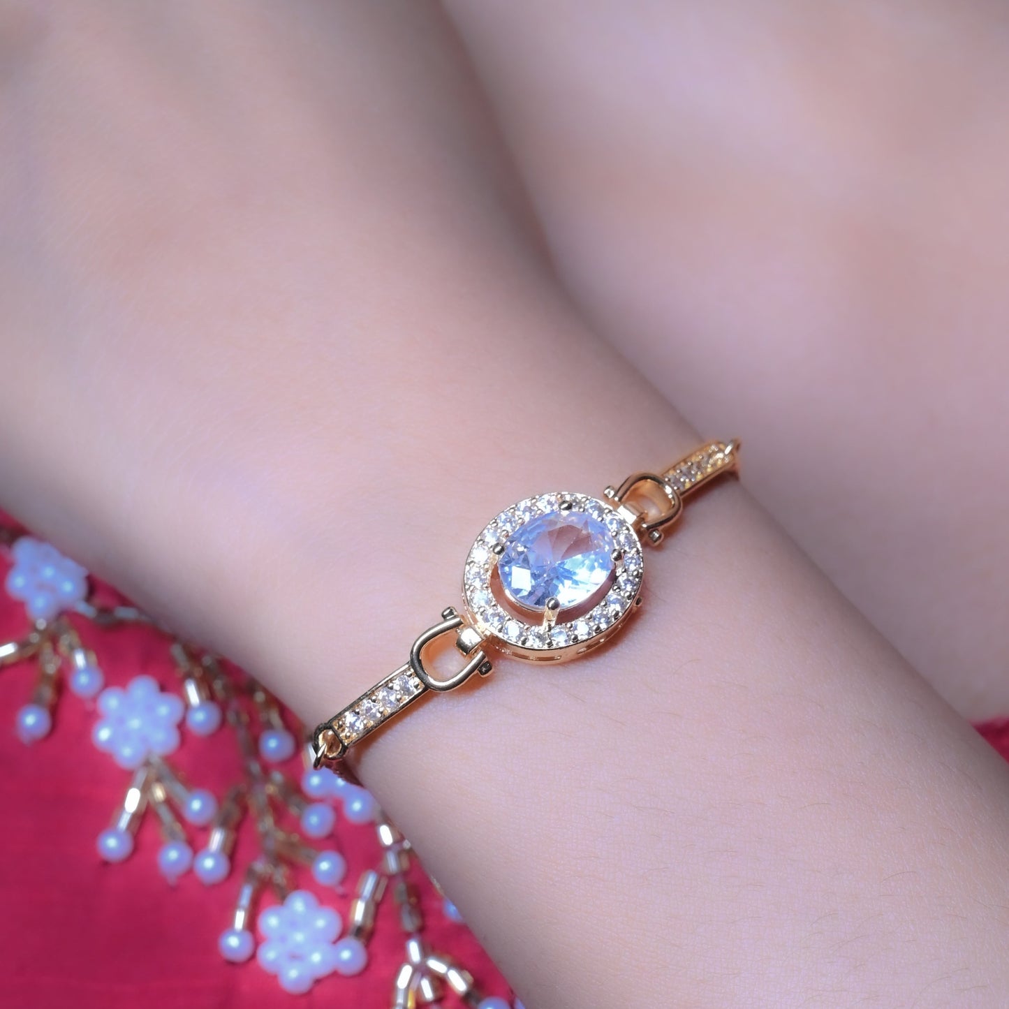 GehnaBuzz Elegant Bejeweled Bracelet