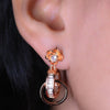 GehnaBuzz Mystic Loop in Loop Earrings