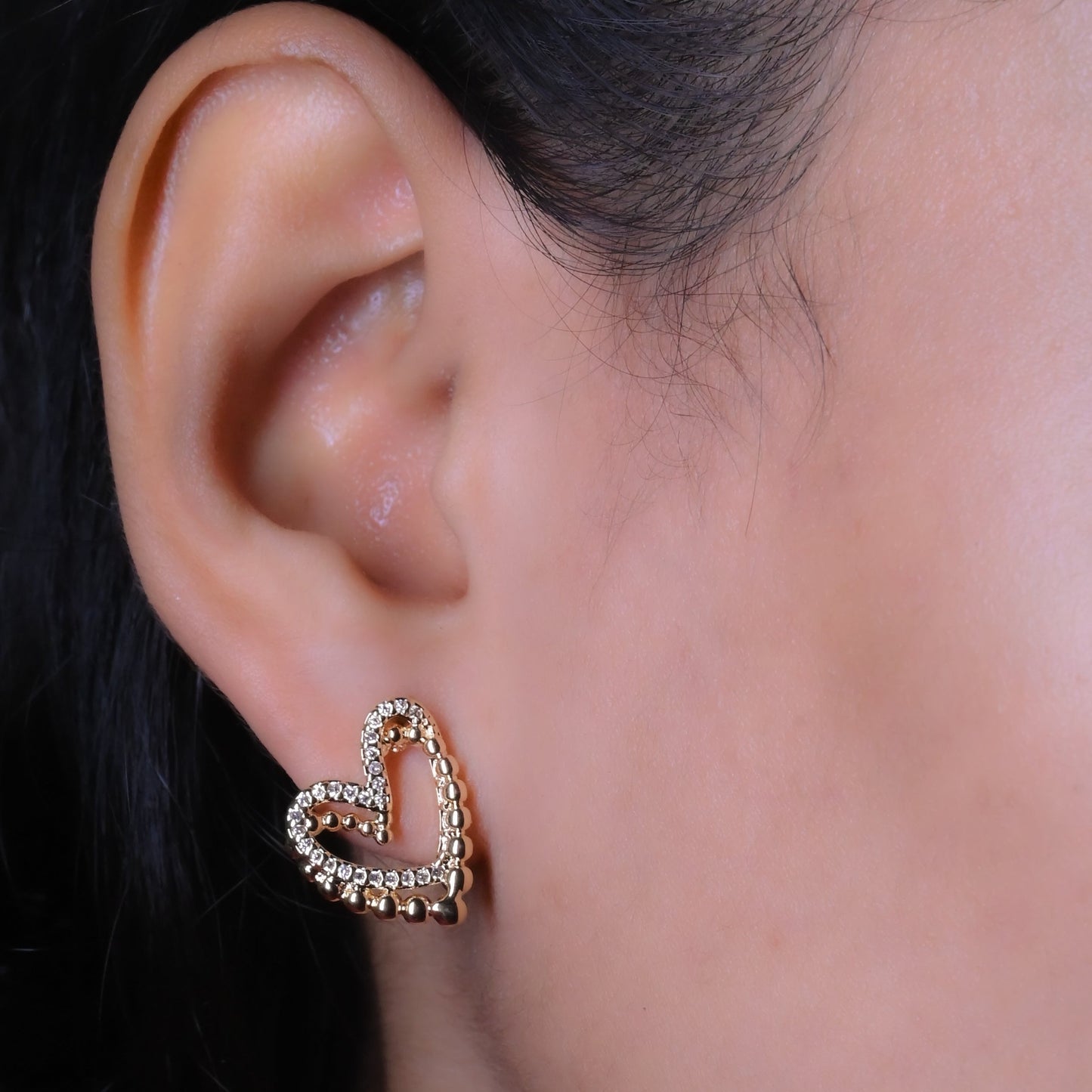 GehnaBuzz Just A Crush Heart Earring