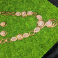 GehnaBuzz Simmering White Crystal Sitara Necklace