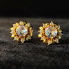 GehnaBuzz Dazzling Sunflower Earrings