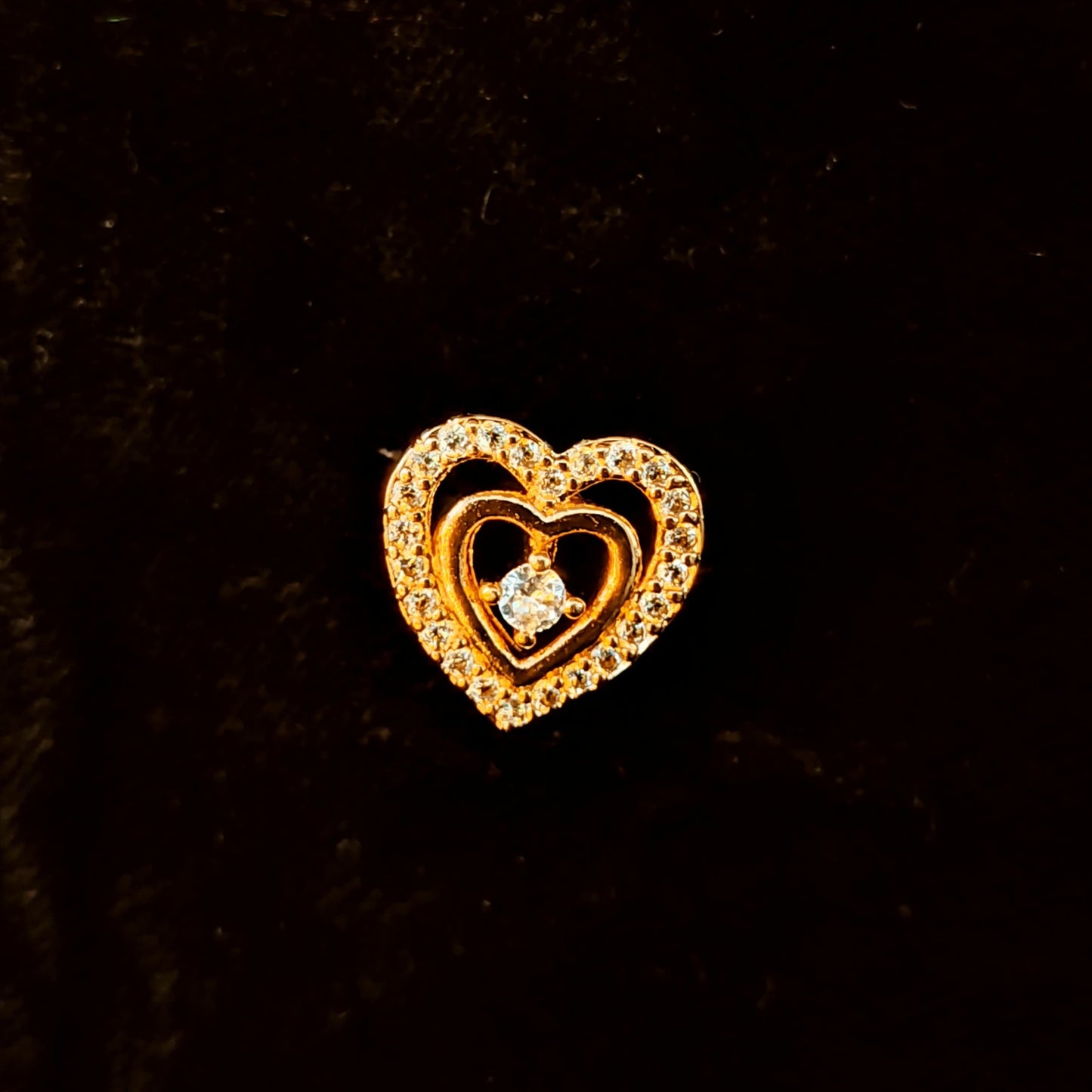 GehnaBuzz Majestic Heart in Heart Earrings