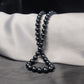 GehnaBuzz Oomph Black Pearl Stone Necklace