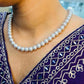 GehnaBuzz Oomph White Pearl Stone Necklace