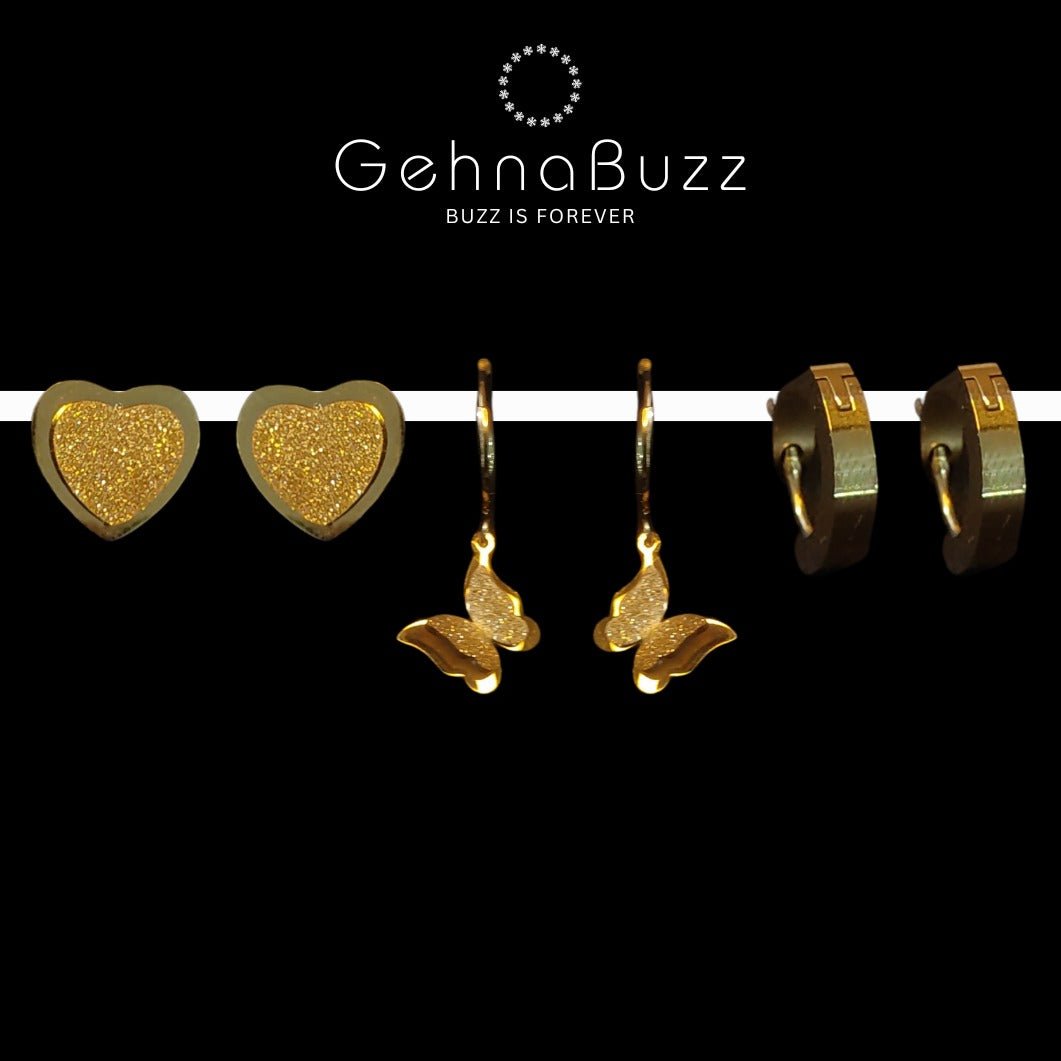 GehnaBuzz Stylish COMBO Earrings