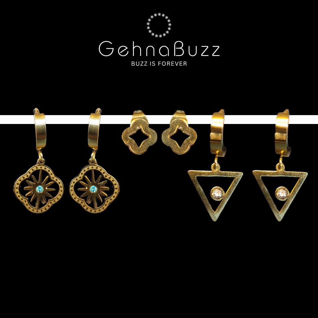 GehnaBuzz Designer COMBO Earrings