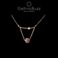 GehnaBuzz Mesmerizing Black Stone Studded Two Layered Mangalsutra