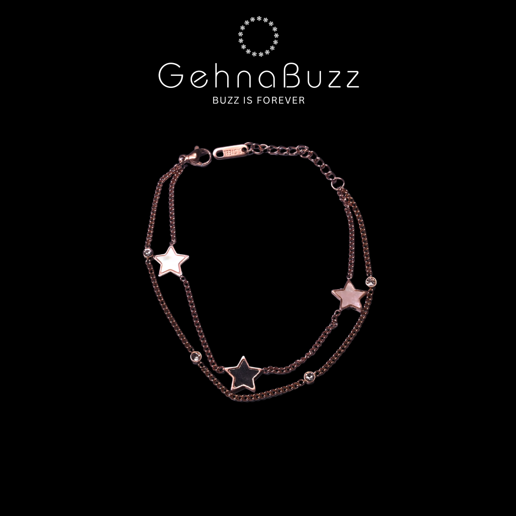 GehnaBuzz Elegant Star Layered Bracelet