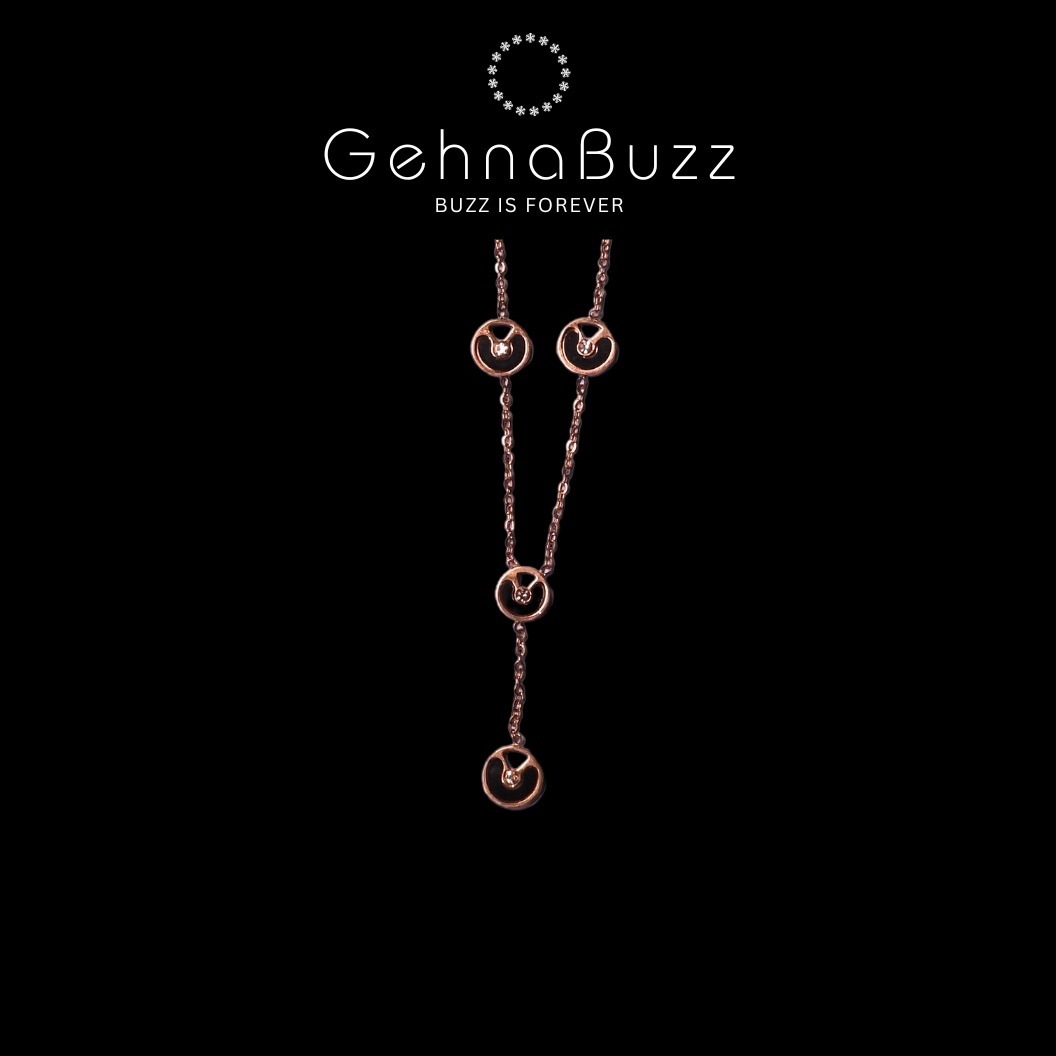 GehnaBuzz Enchanting Black Stone Pendant