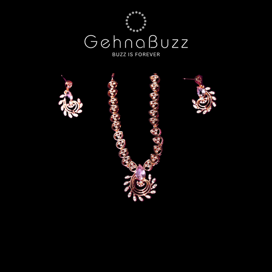 GehnaBuzz Alluring Studded Necklace