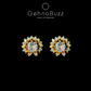 GehnaBuzz Dazzling Sunflower Earrings