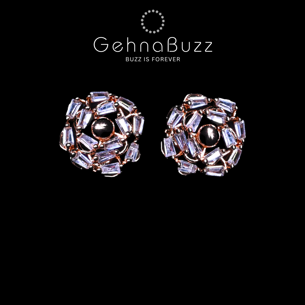 GehnaBuzz Shimmering Loop Earring