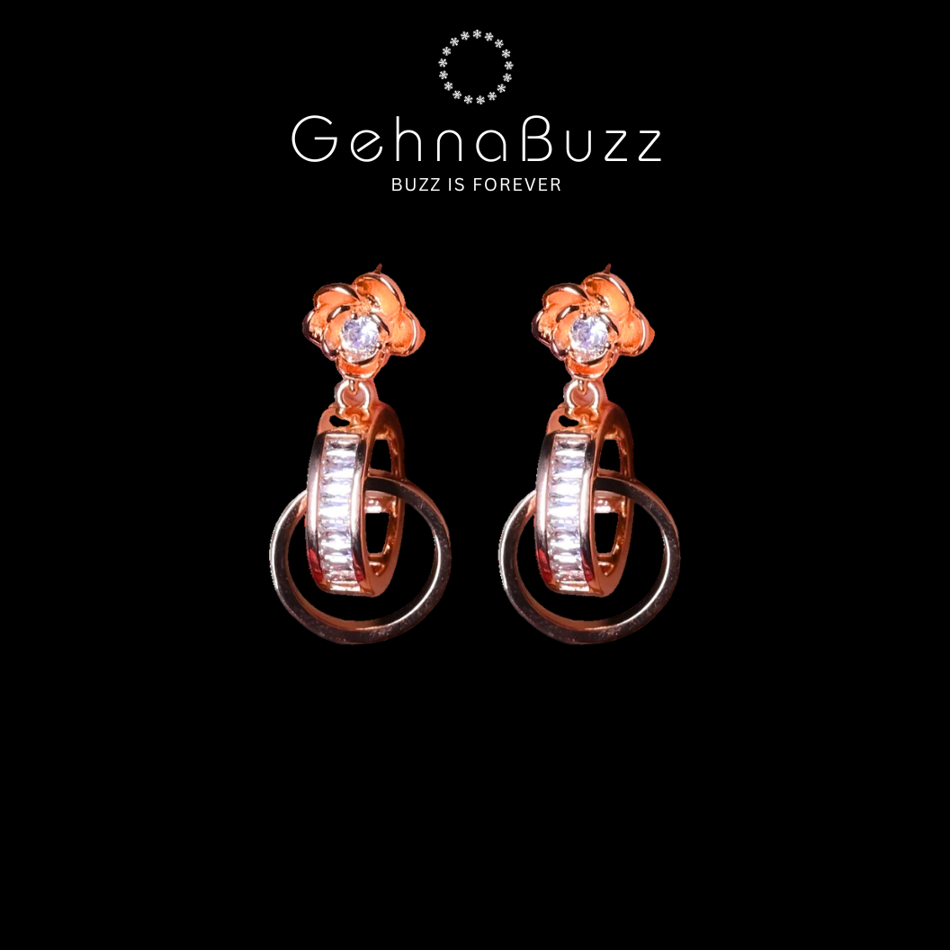 GehnaBuzz Mystic Loop in Loop Earrings