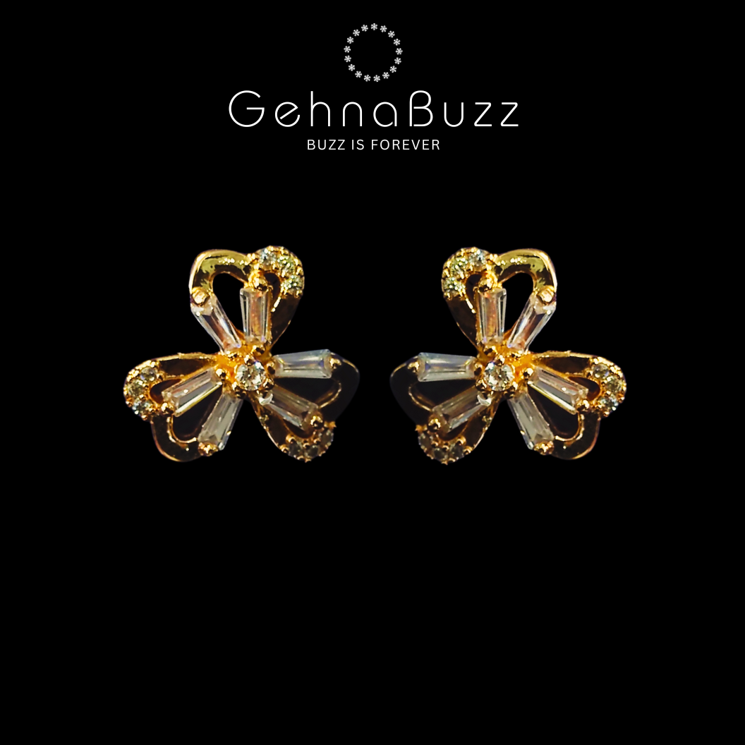 GehnaBuzz Mesmerizing Double Effect Designer Earrings