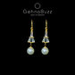 GehnaBuzz Eiffel Tower Pearl Hanging Earrings