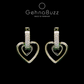 GehnaBuzz Heart Loop in Hoop Earrings