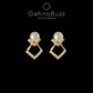 GehnaBuzz Mesmerizing Designer Pearl Earrings