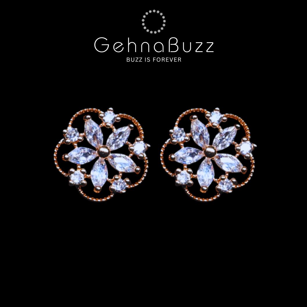 GehnaBuzz Exquisite Victorian Floral Earring