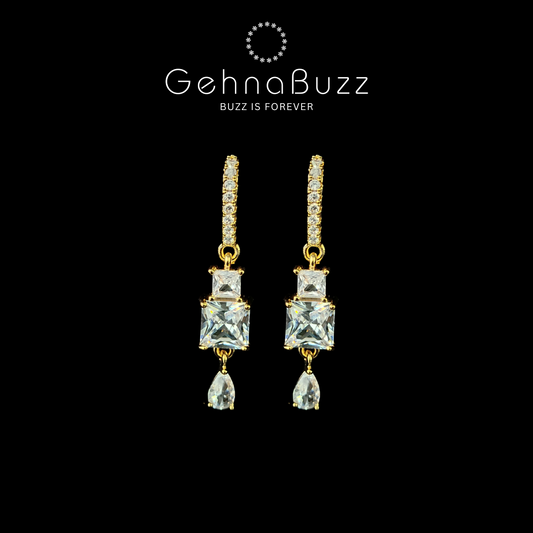GehnaBuzz Shinning White Women Collection Earring