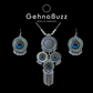 GehnaBuzz Oxidized Peacock Circle Necklace