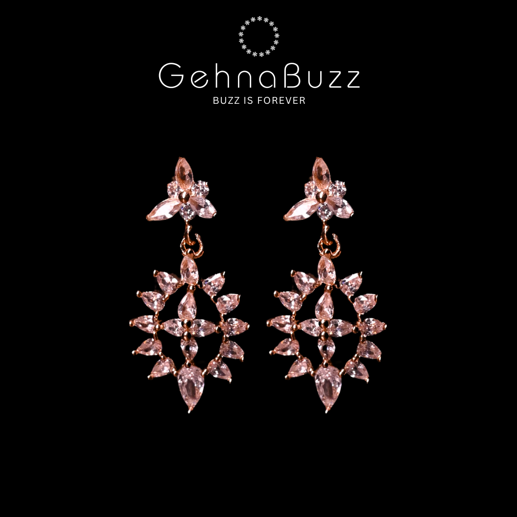 GehnaBuzz Glitz And Glamour Drop Earring