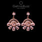 GehnaBuzz Pastel Paradise Rose Gold Earring