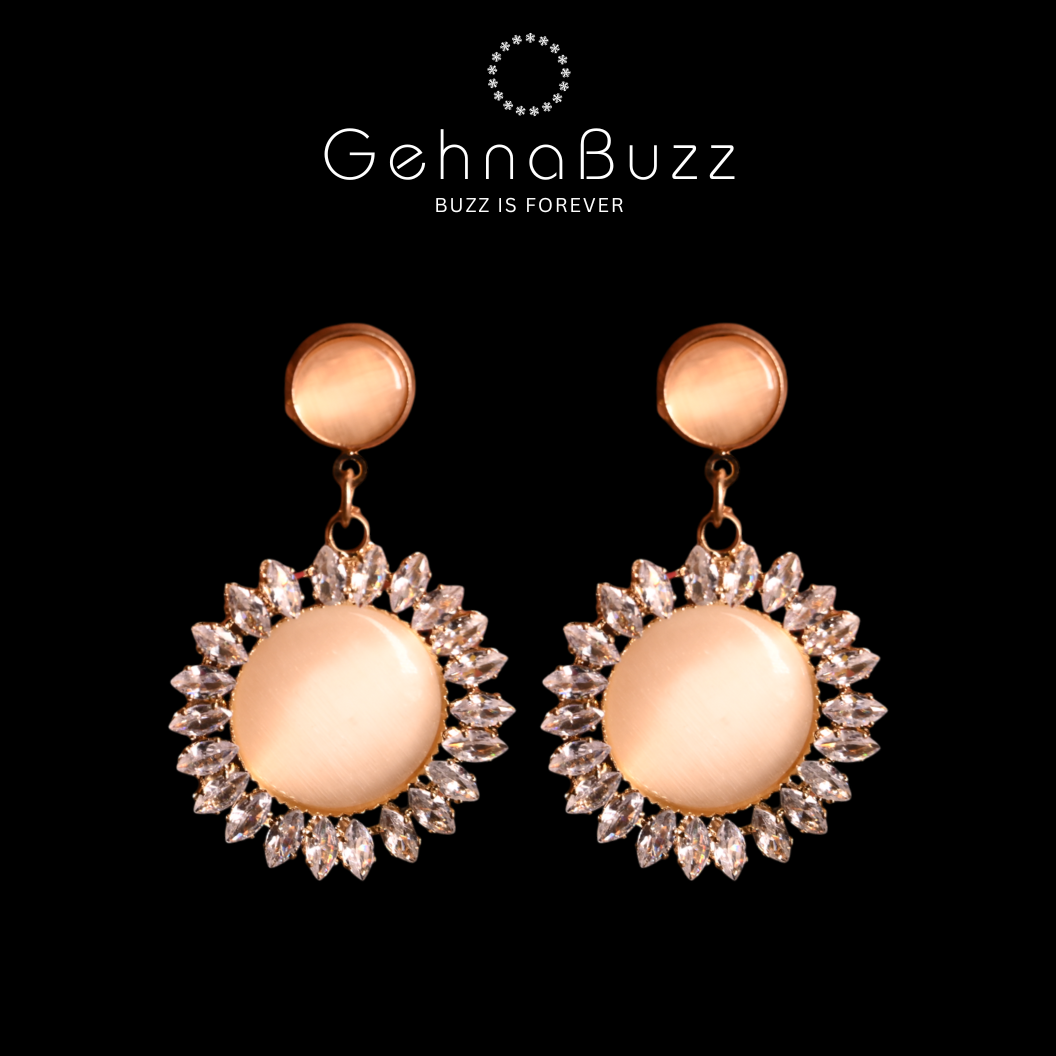 GehnaBuzz Enchante Opal French Style Earring