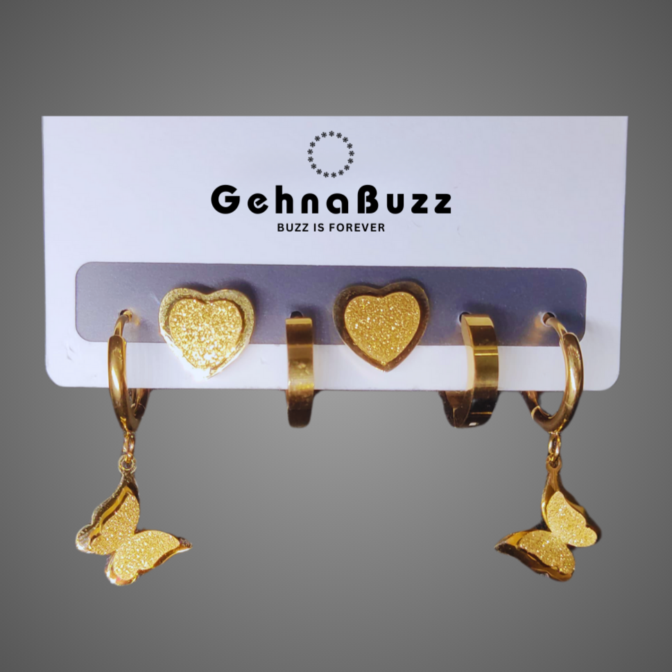 GehnaBuzz Stylish COMBO Earrings