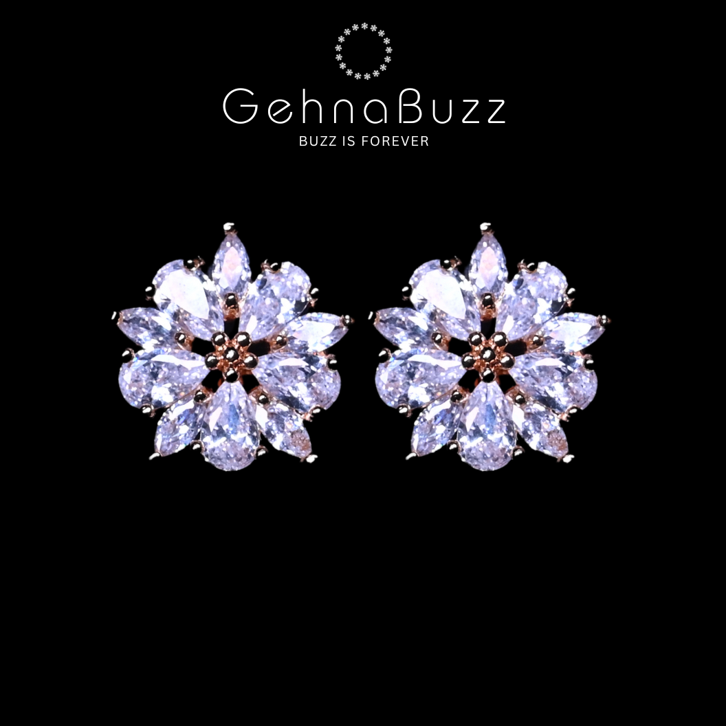 GehnaBuzz Floral Swirl Earring