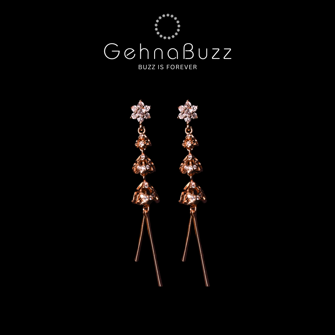 GehnaBuzz Delicate Flattering Long Earring