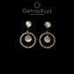 GehnaBuzz Sparkling Studded Circular Earrings